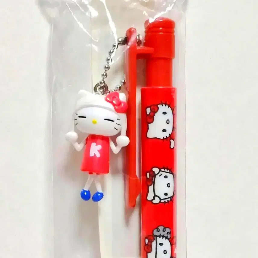 [BUNJANG] Sanrio Hello Kitty Character Ballpoint Pen / 인간형 키티 볼펜, 달랑이 키티 볼펜,  코믹 키티  볼펜
