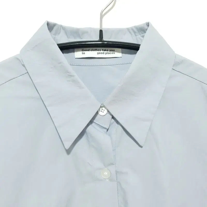 [BUNJANG] Oversized Cropped Shirt / 오버핏 크롭 셔츠 F_M0091