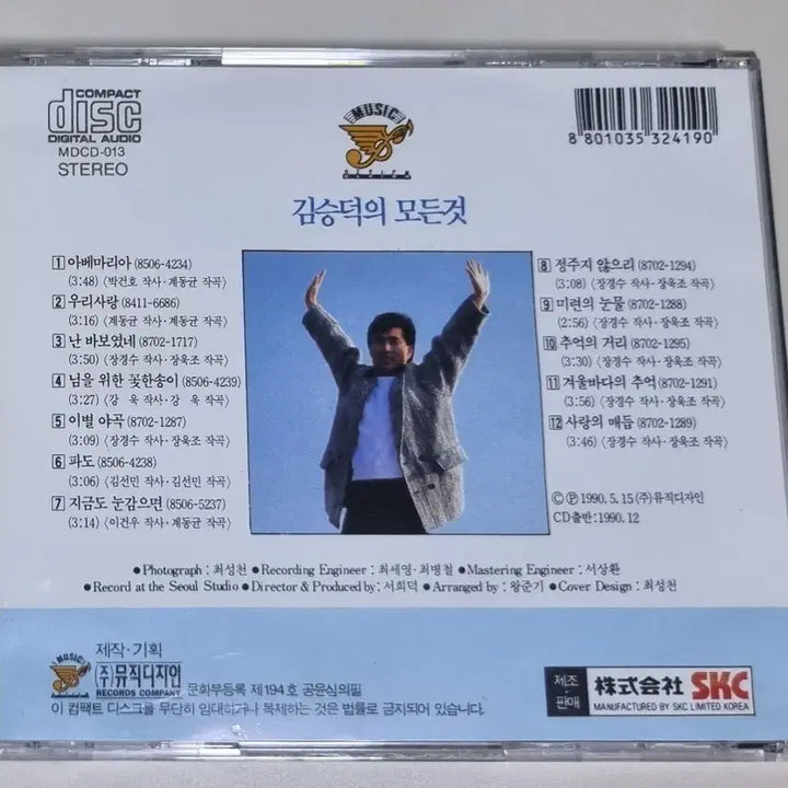 [BUNJANG] Kim Seungdeok Unsealed CD / 김승덕의 모든것 (개봉 CD)