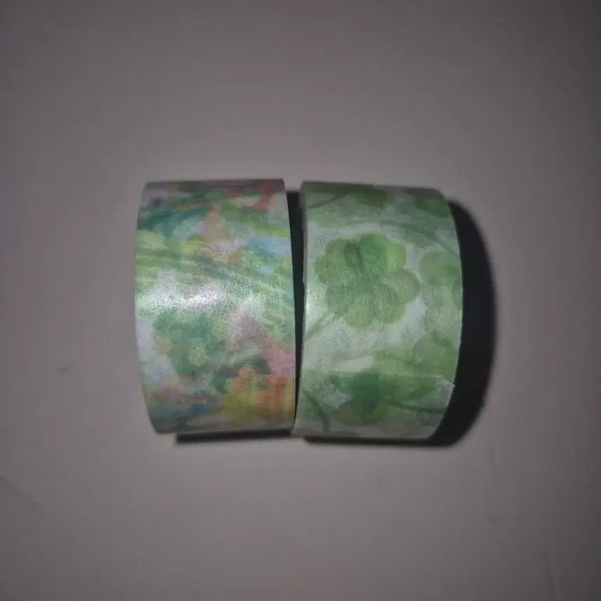 [BUNJANG] Ios Studio Washi Tape - Seaweed / Clover (2 Types) / 다꾸 띵) 아이오스튜디오 마테 2종 원가 반띵