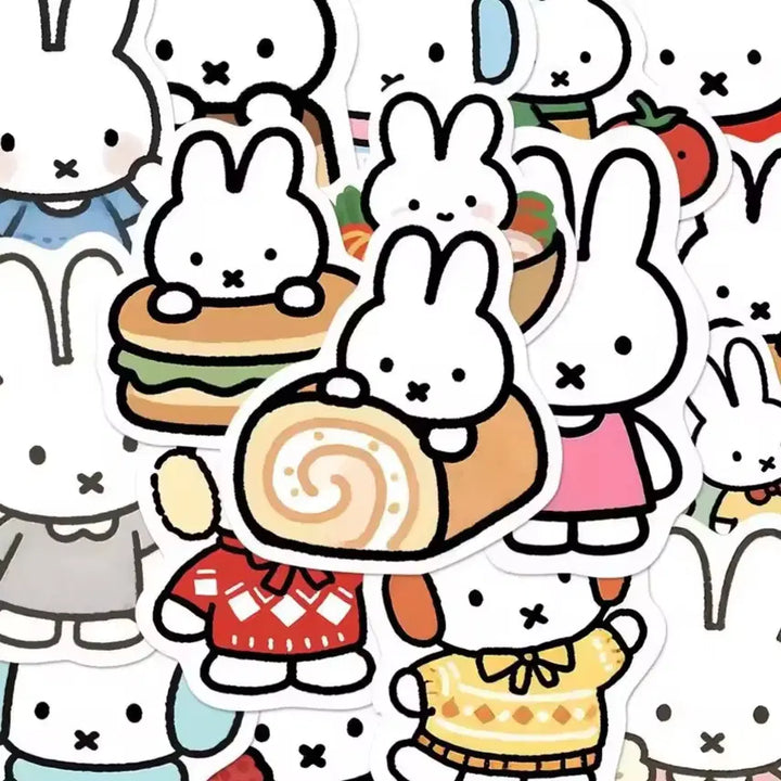 [BUNJANG] Miffy 40-Piece Sticker Set / (무료배송) 미피 다꾸스티커 40장세트