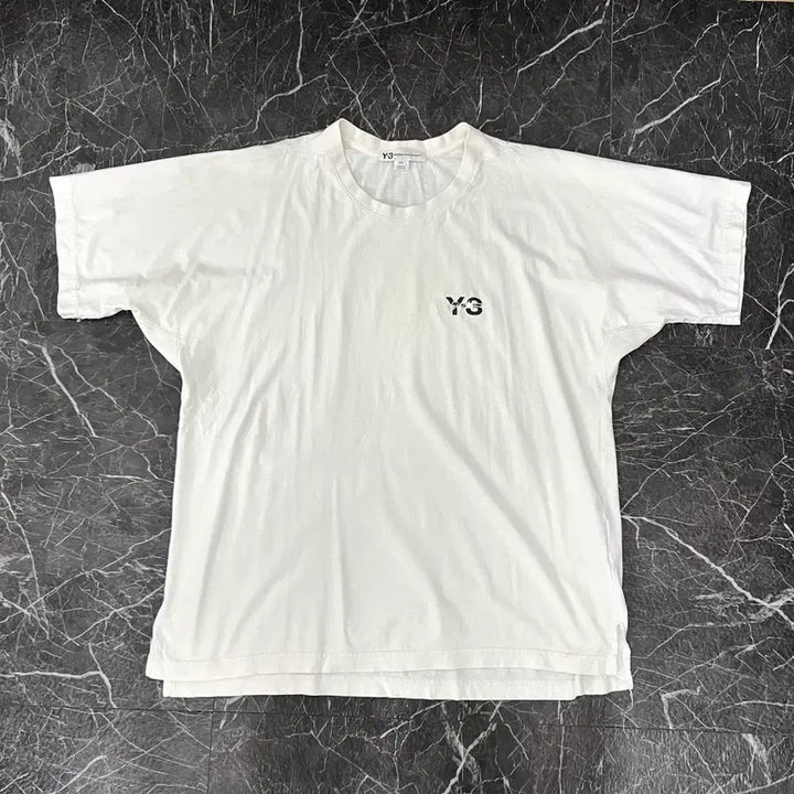 [BUNJANG] Y-3 Logo Oversized T-Shirt White / Y-3 로고 오버사이즈 반팔 화이트