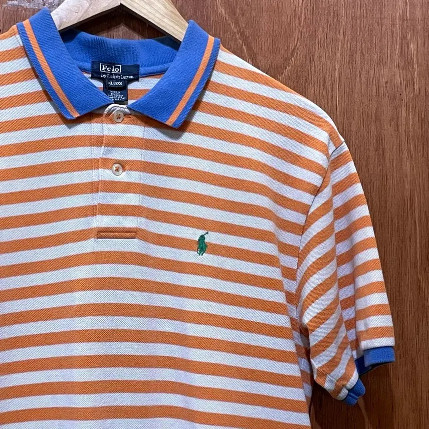 [BUNJANG] Polo Ralph Lauren Striped Short-Sleeve Polo Shirt (XL) / (XL) POLO 폴로 랄프로렌 반팔 스트라이프 카라티