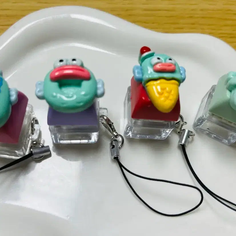 [BUNJANG] Hanggyo-dong Keycap Keychain Set (4 Types) / 한교동 키캡 키링 4종 일괄 -새제품