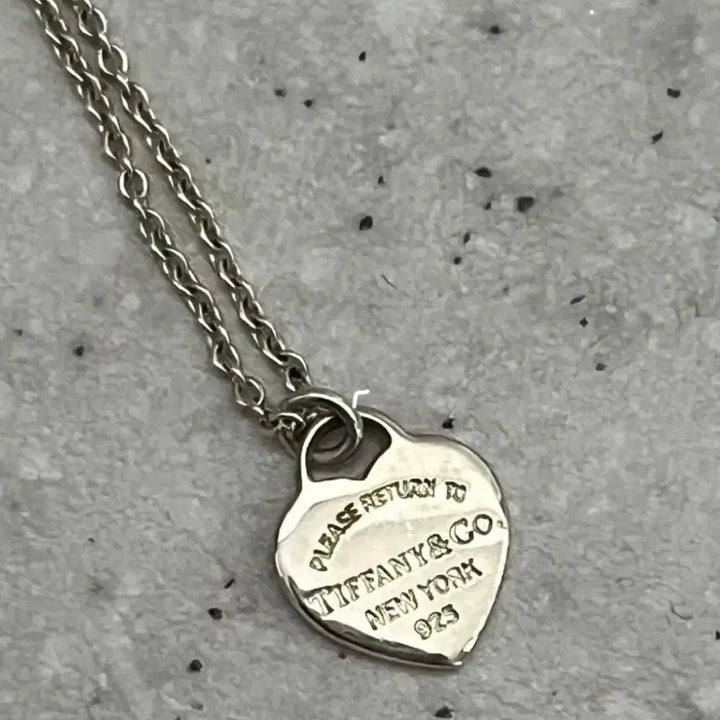 [BUNJANG] Tiffany &amp; Co. Double Heart Necklace Silver / 티파니앤코 더블 하트 목걸이 실버