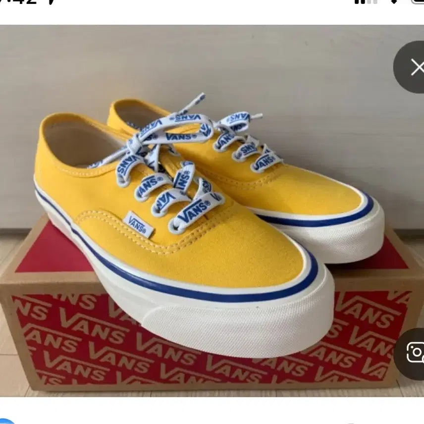 [SOLD OUT] 반스 어센틱 애너하임 44DX 옐로우