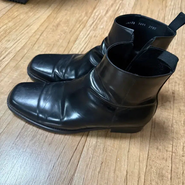 [BUNJANG] mmrb Square Toe Boots Black 270 / mmrb 스퀘어토 부츠 270