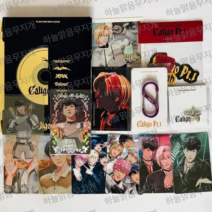 [BUNJANG] PLAVE Caligo Dash Vanguard Album Noah Charm Carabiner Photocard Set / 플레이브 칼리고 대쉬 뱅가드 앨범 슈참 카라비너 포카 노아 세트 원가이하
