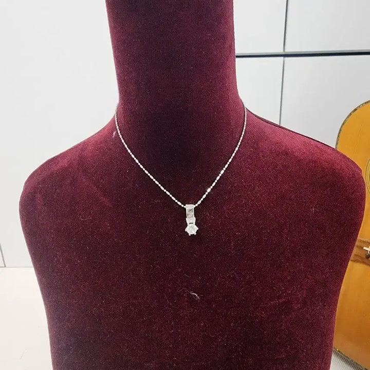 [BUNJANG] Silver Necklace Pendant with Cubic / 실버 목걸이 펜던트