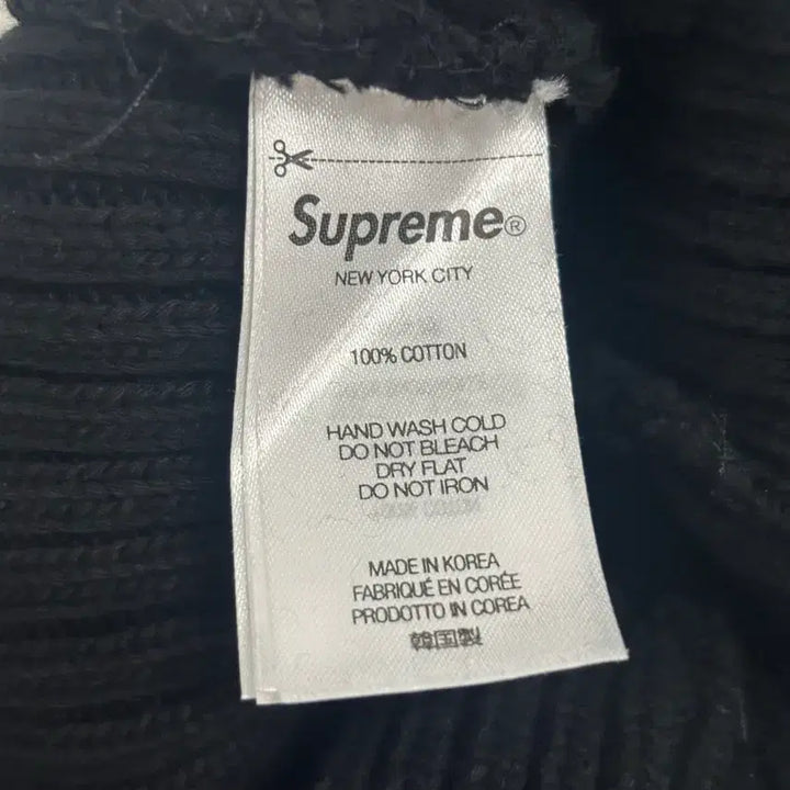 [BUNJANG] Supreme Overdyed Beanie Black / 슈프림 오버다이드 비니 블랙