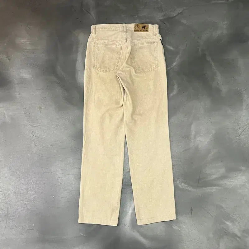 [BUNJANG] Agnes B. Beige Denim Pants / 아네스베 베이지 데님 팬츠 y18150