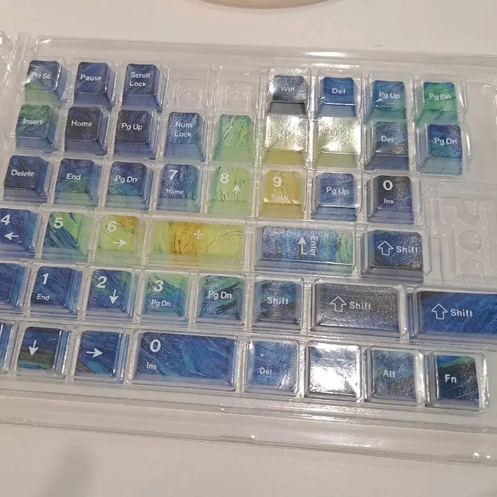 [BUNJANG] Van Gogh Starry Night Mechanical Keyboard Keycaps / 고흐 별이 빛나는 밤 명화 기계식 키보드 체리 키캡