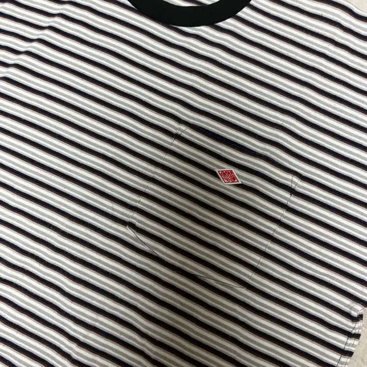 [BUNJANG] DanTon Stripe Pocket T-Shirt / 단톤 스트라이프 티셔츠