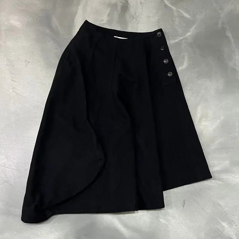 [BUNJANG] Comme des Garçons Wool Blend Pleated Skirt / 꼼데가르송 울 혼방 플리츠 스커트 y18152