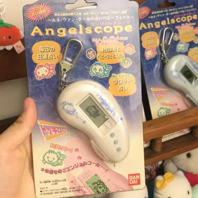 [BUNJANG] Tamagotchi Angelscope Game Console (1997 Japan Classic) / 초레어! 1997년 일본 고전 다마고치 엔젤스코프 게임기 키티 똥사이즈