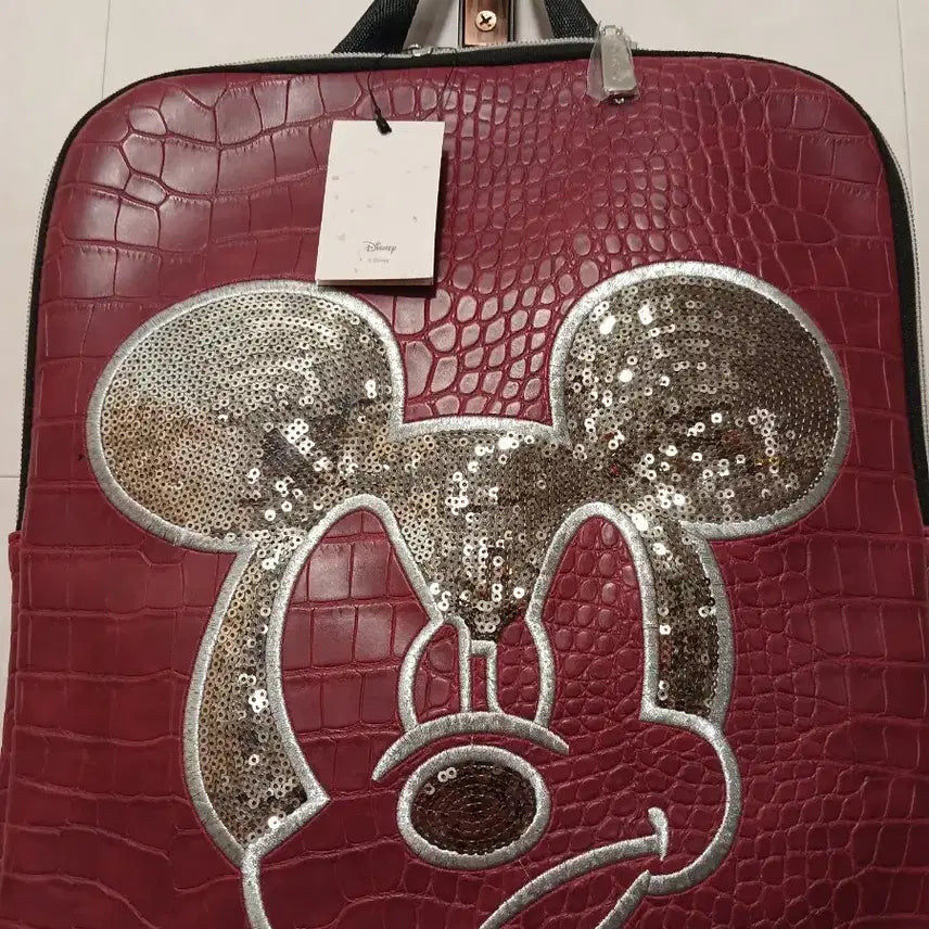 [BUNJANG] Disney Authentic Mickey Mouse Pattern Backpack / 디즈니 정품 미키마우스 패턴 백팩