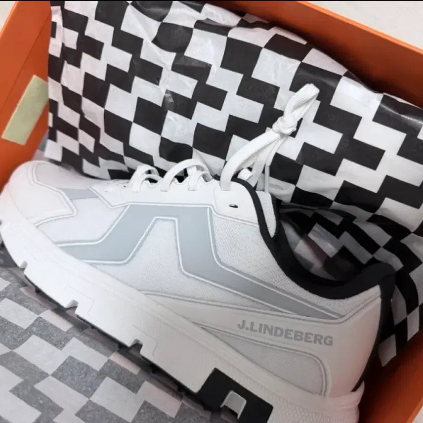 [BUNJANG] J.LINDEBERG Vent 500 White Sneakers / (새상품/정품) J.LINDEBERG 제이린드버그 벤트500 흰색