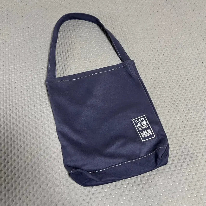[BUNJANG] Marithe x Island Slipper Suede Tote Bag Navy / 마리떼 x 아일랜드슬리퍼 토트백 네이비