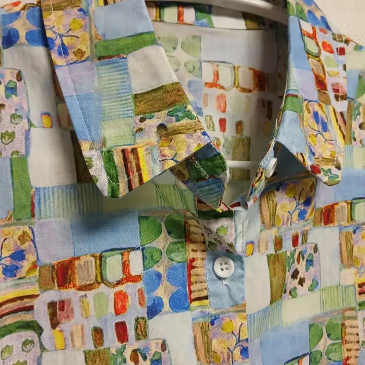 [BUNJANG] Pattern Short Sleeve Shirt / 패턴 반팔 셔츠
