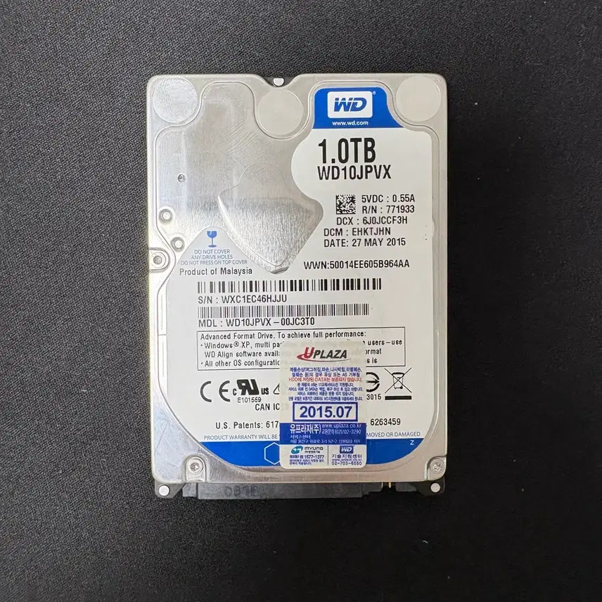 [BUNJANG] WD 1TB Laptop HDD / WD 노트북 HDD 1TB