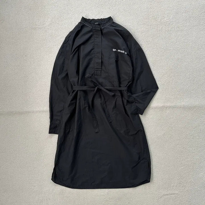 [BUNJANG] Second Floor Cotton Blend Lettering Long Dress / 세컨플로어 면 혼방 레터링 롱 원피스