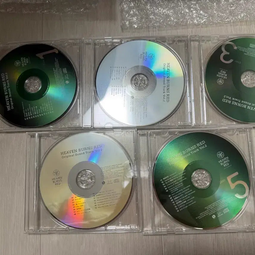 [BUNJANG] Heaven Burns Red Original Soundtrack Vol. 1 &amp; 2 (Slightly Opened) / 헤븐번즈레드 오리지널 사운드 트랙 vol.1,2 단순개봉