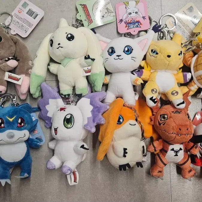 [BUNJANG] Digimon Keychain Plush Full Set / 디지몬 인형 10종 풀세트(단종되면 가격인상)