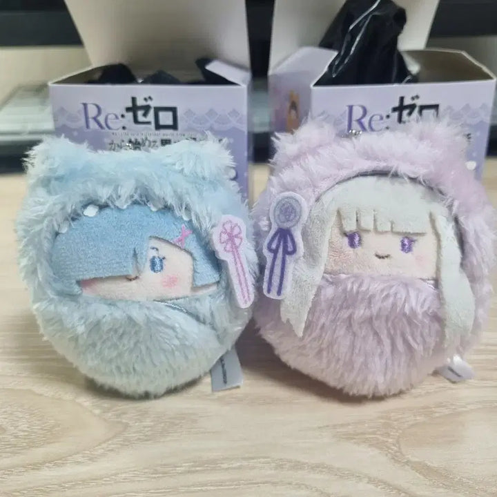 [BUNJANG] Re:Zero Ram Emilia Tapinui Doll Keychain Bundle Set / [일괄] 리제로 렘 에밀리아 타피누이 인형 키링