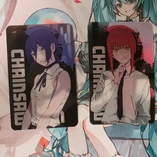 [BUNJANG] Chainsaw Man Character Card Set (4 Types) / 체인소 맨 카드 4종 세트