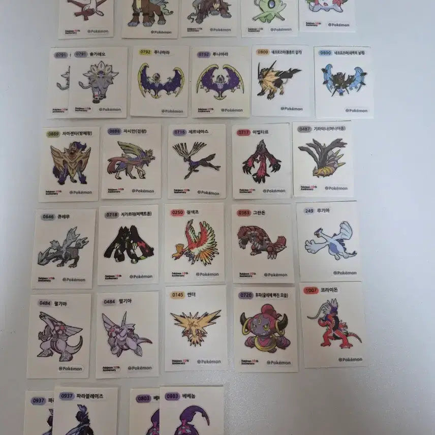 [BUNJANG] Pokemon Stickers 120-Piece Bundle Set / 포켓몬 띠부씰 120장 일괄