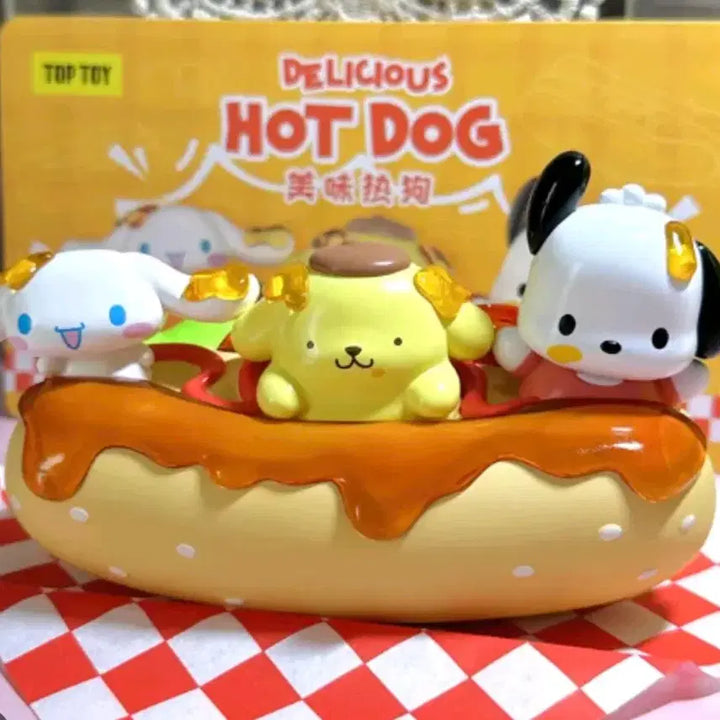 [BUNJANG] Top Toy Sanrio Delicious Hot Dog Figure Set / 탑토이 산리오 딜리셔스 핫도그 피규어