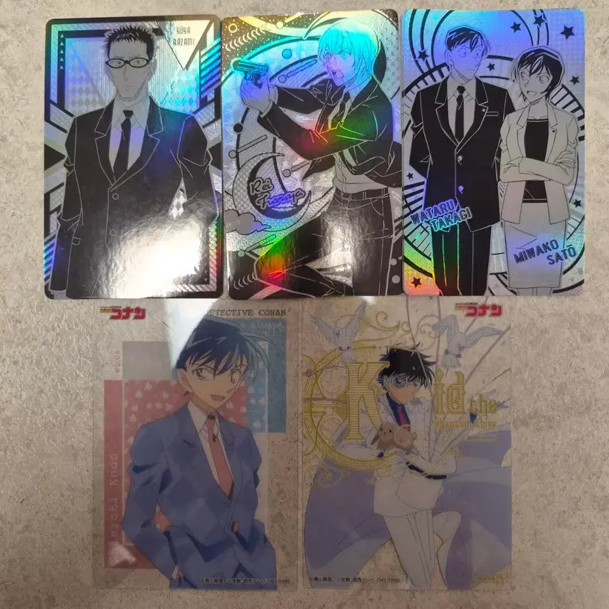 [BUNJANG] Detective Conan 5 Types Photocard Set / 명탐정 코난 카드 5종