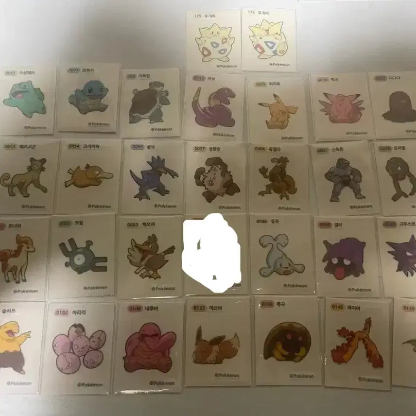 [BUNJANG] Pokemon Gen 1 29 Stickers Bundle Set / 포켓몬 띠부씰 1세대 29장 일괄판매