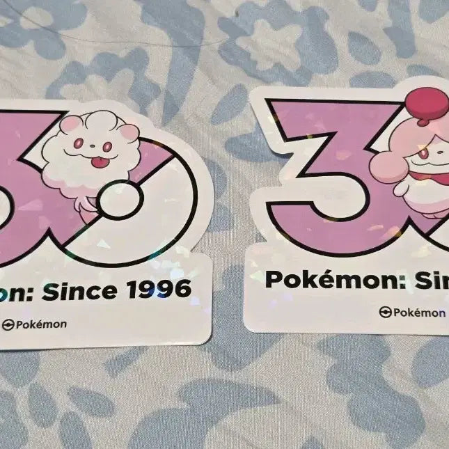 [BUNJANG] Pokemon 30th Anniversary Narum Puff Sticker Set / 포켓몬 30주년 스티커 나룸퍼프 나루림