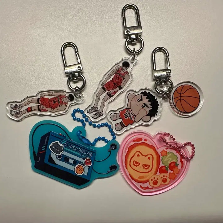 [BUNJANG] Slam Dunk Seoh Tae Woong Mitsui Hisashi Acrylic Keyring Bundle Set / 슬램덩크 정대만 서태웅 아크릴 키링 일괄