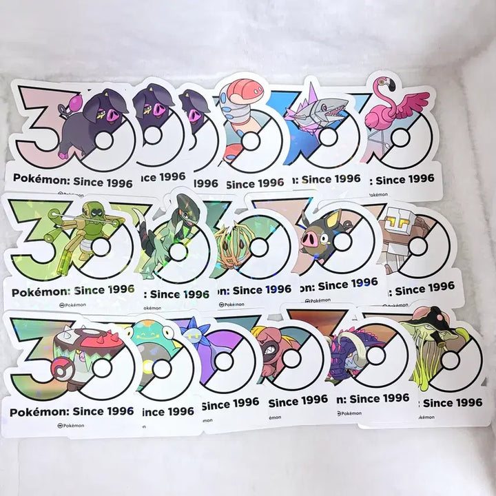 [BUNJANG] Pokemon 30th Anniversary Logo Sticker (9th Gen) / 원가양도] 포켓몬 30주년 로고스티커 9세대