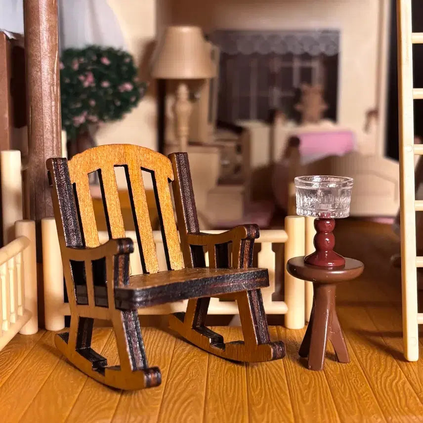 [BUNJANG] Miniature Rocking Chair, Table, and Lamp Set / 미니어처 흔들의자+테이블+조명 세트