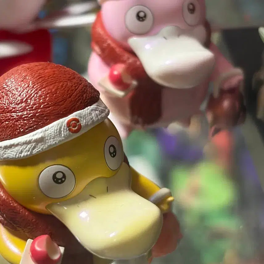 [BUNJANG] Miracle Pokemon Psyduck Resin Figure (Original &amp; Pink) with Pikachu Bonus / 고라파덕 포켓몬 레진 미라클 miracle 원색, 분홍색 서비스 포함