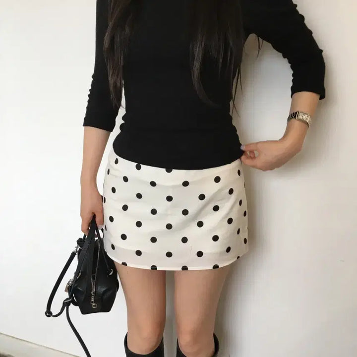 [BUNJANG] Our Cabinet Dot Skirt Pants (New) / 아워캐비넷 도트 스커트팬츠 (새상품)