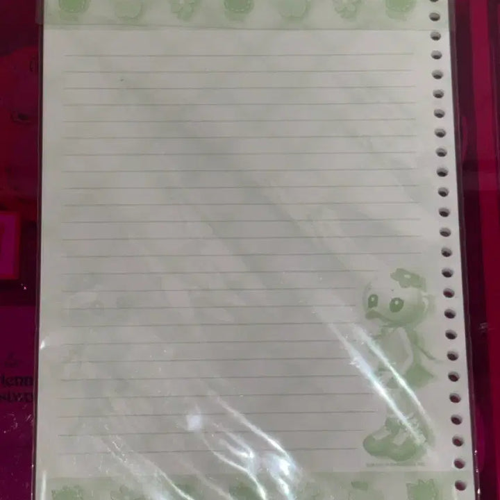 [BUNJANG] Barunson Chip Chip Star Ring Binder Refill (Pink/Yellow) / 고전문구 바른손 칩칩스타 링 바인더 리필 (핑크/옐로우)