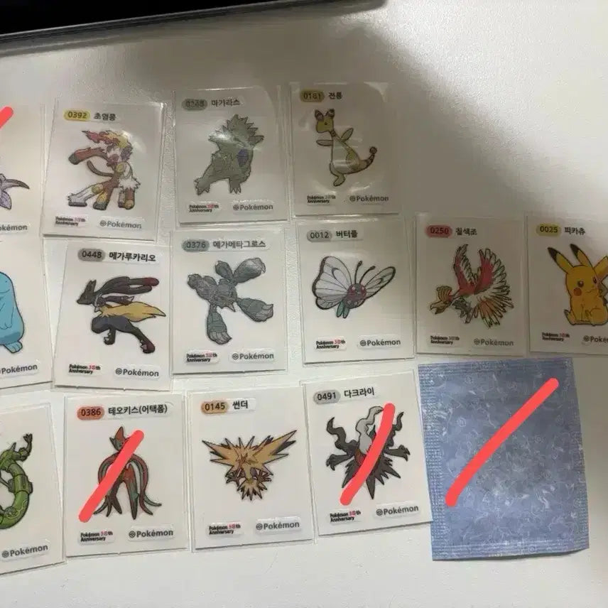 [BUNJANG] Pokemon 30th Anniversary Stickers / 포켓몬 30주년 띠부씰 판매/교환