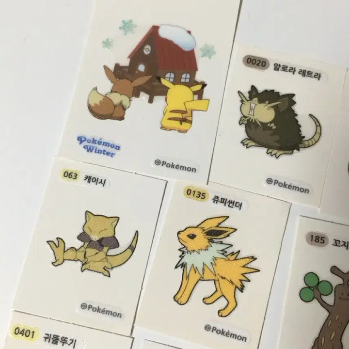 [BUNJANG] Pokemon Bread Stickers / 포켓몬스터 띠부띠부씰 스티커(페르시온,쥬피썬더,마휘핑,,)