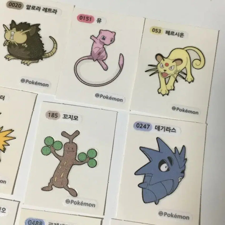 [BUNJANG] Pokemon Bread Stickers / 포켓몬스터 띠부띠부씰 스티커(페르시온,쥬피썬더,마휘핑,,)
