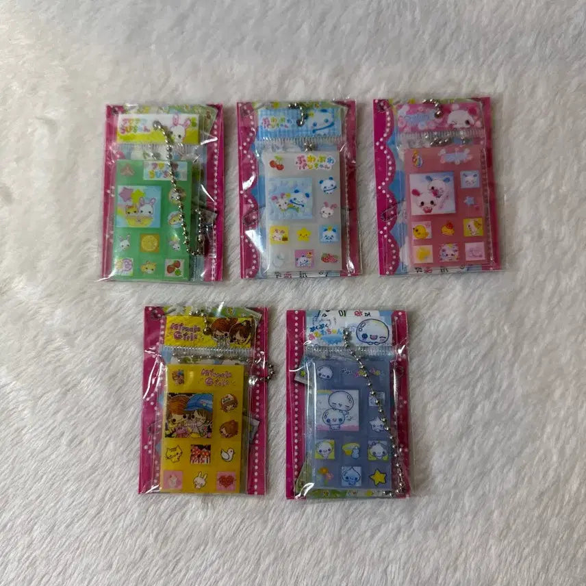 [BUNJANG] Heisei Kami-o-Japan Miniature Tile Sticker Gacha Keychain Bundle Set / 일괄) 헤이세이 카미오재팬 미니어쳐 타일 사각 스티커 가챠 키링