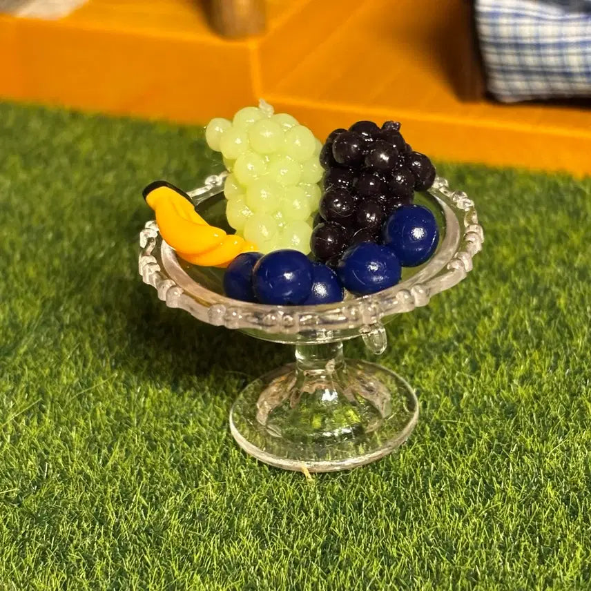 [BUNJANG] Fruit Miniature Set (Grape, Banana, Blueberry) / 포도,바나나,블루베리,그릇 미니어처 세트 판매