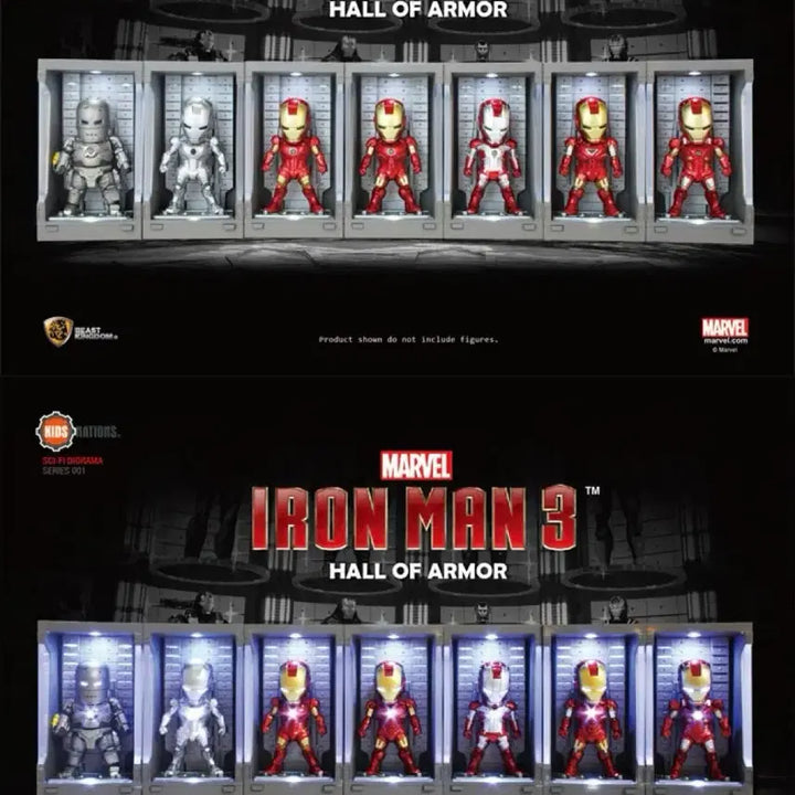 [BUNJANG] Kids Nation Iron Man Hall of Armor 7 Figure Bundle Set / < 최종 가격 인하 > 7종 일괄 아이언맨 키즈네이션 홀오브아머 피규어