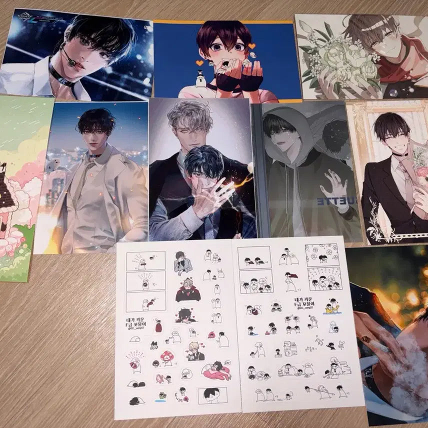 [BUNJANG] My S-Class That I Raised My S-Class Sticker &amp; Postcard Set / 내가키운s급들 내스급 비공굿 엽서 스티커