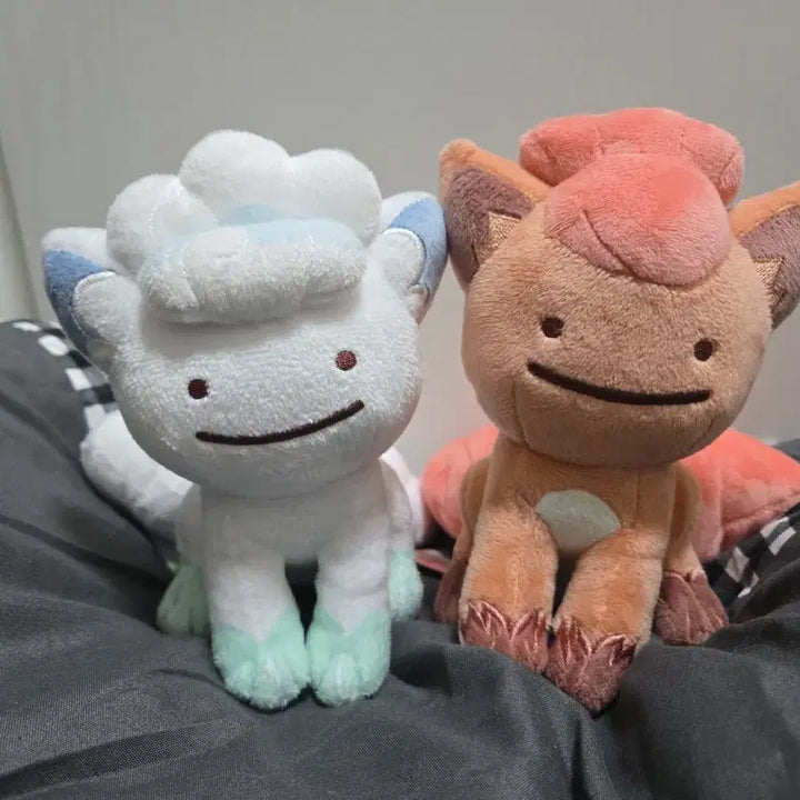 [BUNJANG] Pokemon Vulpix Ditto Transformable Plush Set 2 Types / 포켓몬스터 식스테일 메타몽 변신 인형 2종 세트