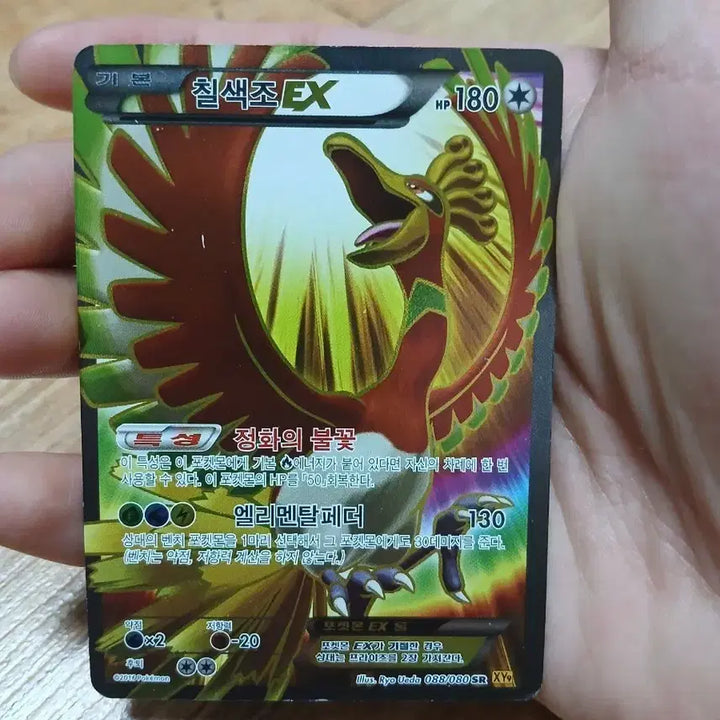 [BUNJANG] Pokemon Card Ho-Oh EX SR XY9 / 포켓몬카드/ 칠색조 EX SR XY9