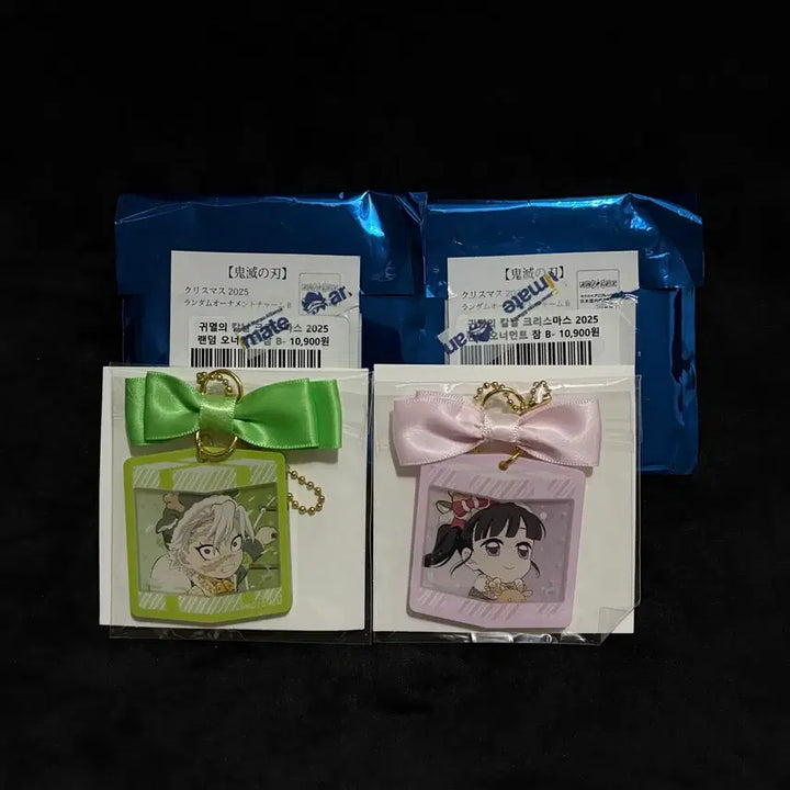[BUNJANG] Demon Slayer 2025 Christmas Ornament Charm Bundle (Sanemi, Kanao) / 일괄ㅣ귀멸의 칼날 2025 크리스마스 오너먼트 참 B(사네미,카나오)